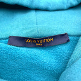 ルイ・ヴィトン LOUIS VUITTON シグネチャーロゴスウェットパーカー HNY56W ブルー コットン メンズ パーカー