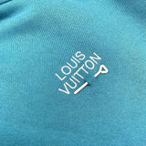 ルイ・ヴィトン LOUIS VUITTON シグネチャーロゴスウェットパーカー HNY56W ブルー コットン メンズ パーカー