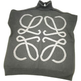 ロエベ LOEWE アナグラムロゴハーフジップニットセーター H526Y14KAC ブラック ウール メンズ セーター