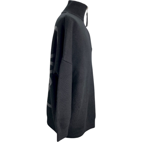 ロエベ LOEWE アナグラムロゴハーフジップニットセーター H526Y14KAC ブラック ウール メンズ セーター