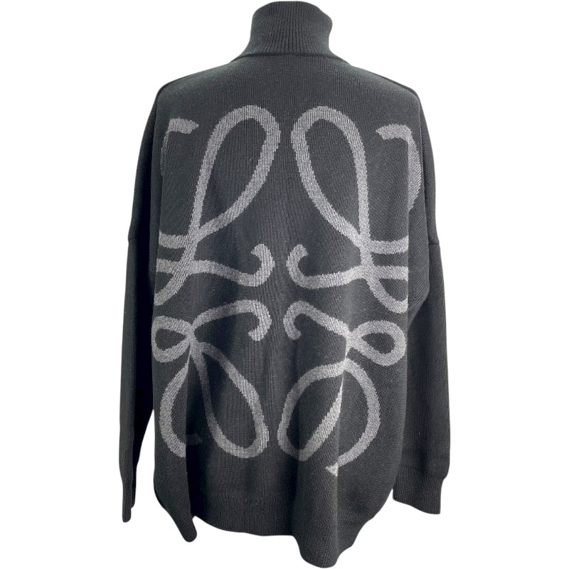 ロエベ LOEWE アナグラムロゴハーフジップニットセーター H526Y14KAC ブラック ウール メンズ セーター