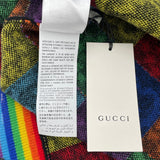 グッチ GUCCI GGサイケデリックオーバーサイズニットシャツ 611260 ブラック ウール メンズ 半袖シャツ