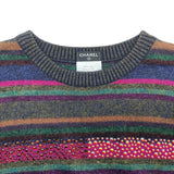 シャネル CHANEL ビジュー装飾ニットセーター P44969 マルチカラー ウール レディース セーター