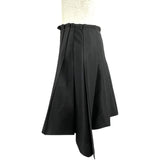 ルイ・ヴィトン LOUIS VUITTON シンメトリープリーツスカート FSSK82 ブラック ウール/シルク レディース スカート