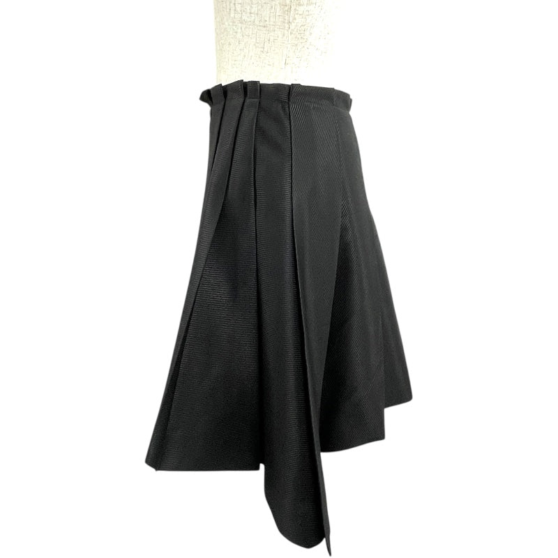 ルイ・ヴィトン LOUIS VUITTON シンメトリープリーツスカート FSSK82 ブラック ウール/シルク レディース スカート