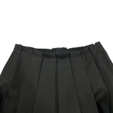ルイ・ヴィトン LOUIS VUITTON シンメトリープリーツスカート FSSK82 ブラック ウール/シルク レディース スカート