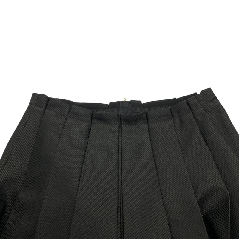 ルイ・ヴィトン LOUIS VUITTON シンメトリープリーツスカート FSSK82 ブラック ウール/シルク レディース スカート