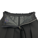 ルイ・ヴィトン LOUIS VUITTON シンメトリープリーツスカート FSSK82 ブラック ウール/シルク レディース スカート