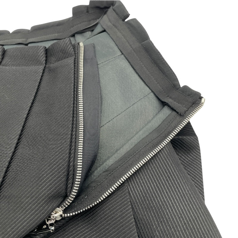 ルイ・ヴィトン LOUIS VUITTON シンメトリープリーツスカート FSSK82 ブラック ウール/シルク レディース スカート