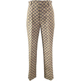 グッチ GUCCI GGキャンバスパンツ 786389 ベージュ 麻 レディース パンツ