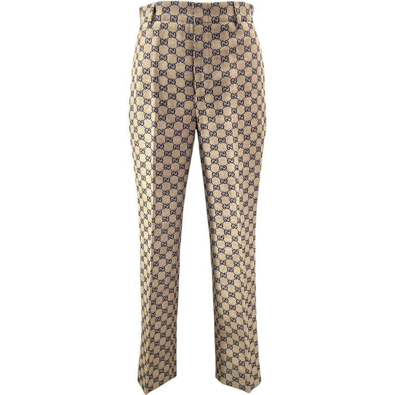 グッチ GUCCI GGキャンバスパンツ 786389 ベージュ 麻 レディース パンツ