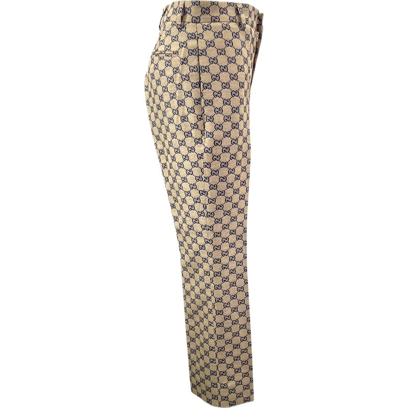 グッチ GUCCI GGキャンバスパンツ 786389 ベージュ 麻 レディース パンツ