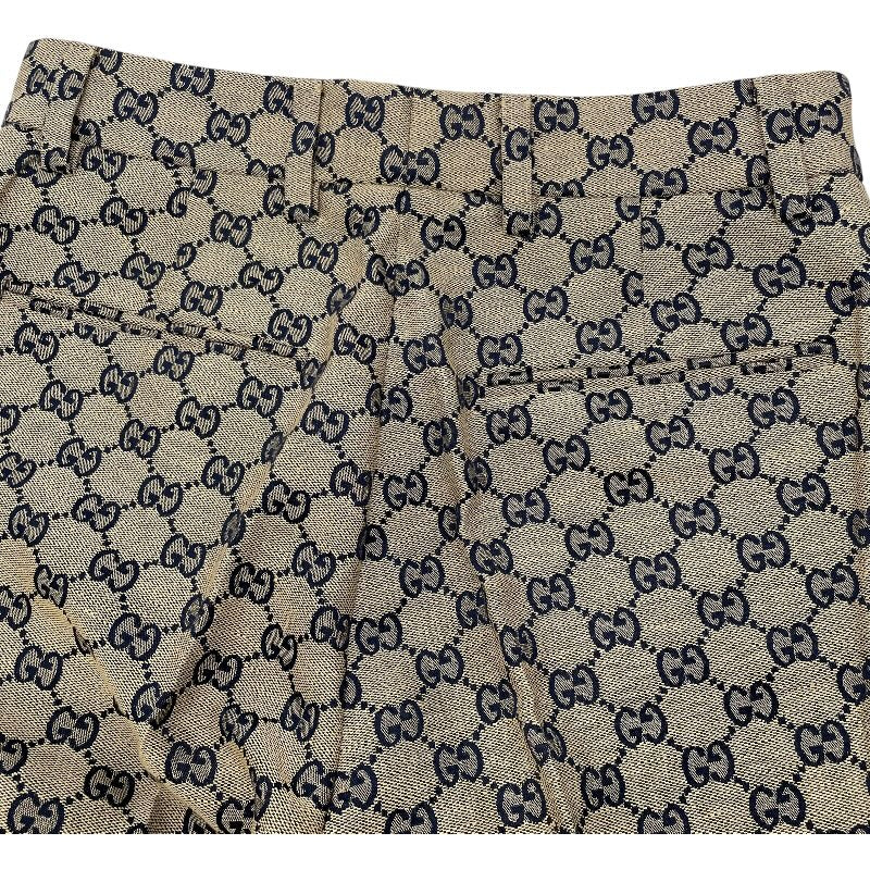 グッチ GUCCI GGキャンバスパンツ 786389 ベージュ 麻 レディース パンツ