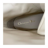 クリスチャン・ディオール Christian Dior D-Leader カナージュキルティングブーツ MD0921 ホワイト レディース ブーツ