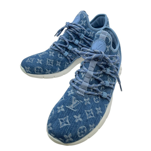 ルイ・ヴィトン LOUIS VUITTON ファストレーンライン モノグラムデニムスニーカー デニム モノグラム・デニムデニム メンズ スニーカー