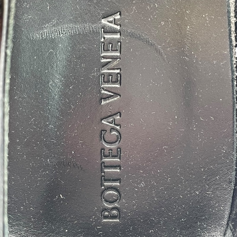 ボッテガ・ヴェネタ BOTTEGA VENETA ラグメリージェーンローファー 729884 ブラック レザー レディース ローファー