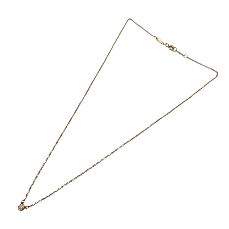 ティファニー TIFFANY＆CO バイザヤードネックレス ピンクゴールド Au750 ジュエリー