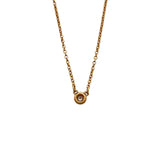 ティファニー TIFFANY＆CO バイザヤードネックレス ピンクゴールド Au750 ジュエリー