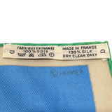 エルメス HERMES カレ90　LES　FEUX DELESPACE ブルー/マルチ シルク レディース スカーフ