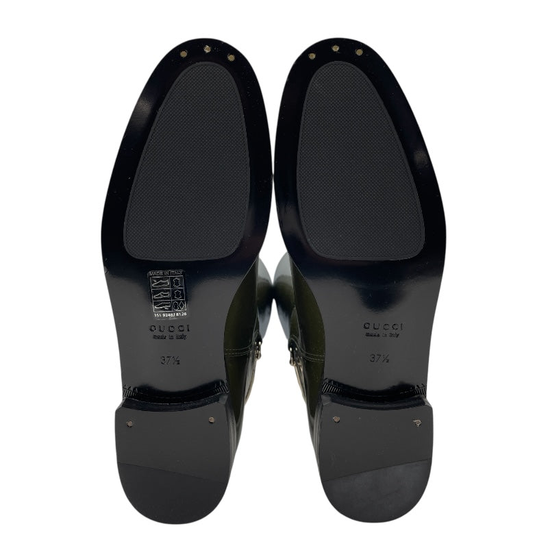 グッチ GUCCI スリムホースビット付ロングブーツ 805312 グリーン レディース ブーツ