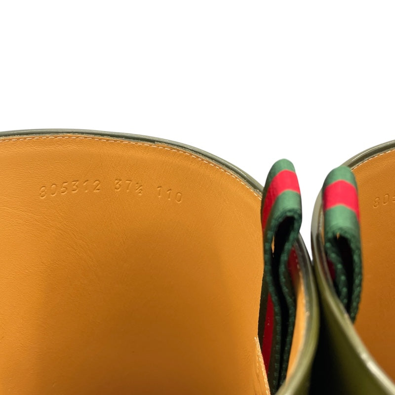 グッチ GUCCI スリムホースビット付ロングブーツ 805312 グリーン レディース ブーツ