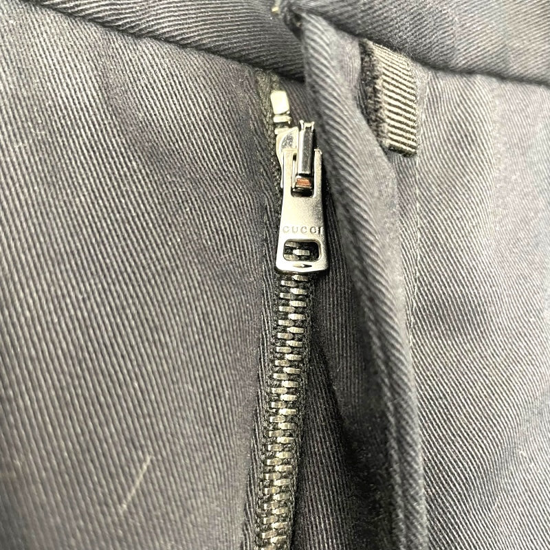グッチ GUCCI スラックスパンツ 318182 ブラック コットン レディース その他ボトムス