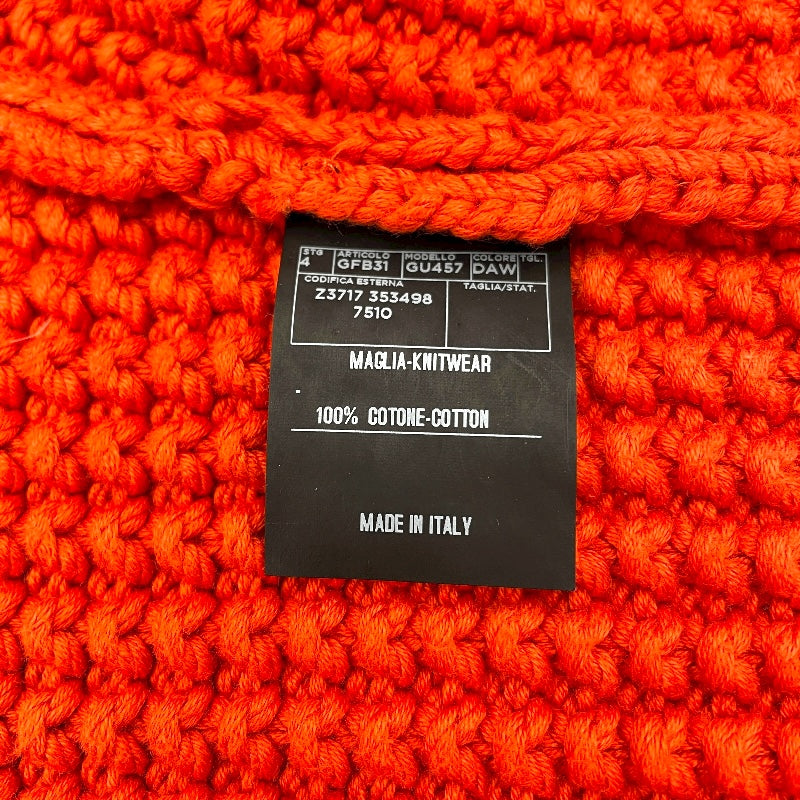 グッチ GUCCI ドライバーズニットセーター 353498 オレンジ コットン メンズ ニット