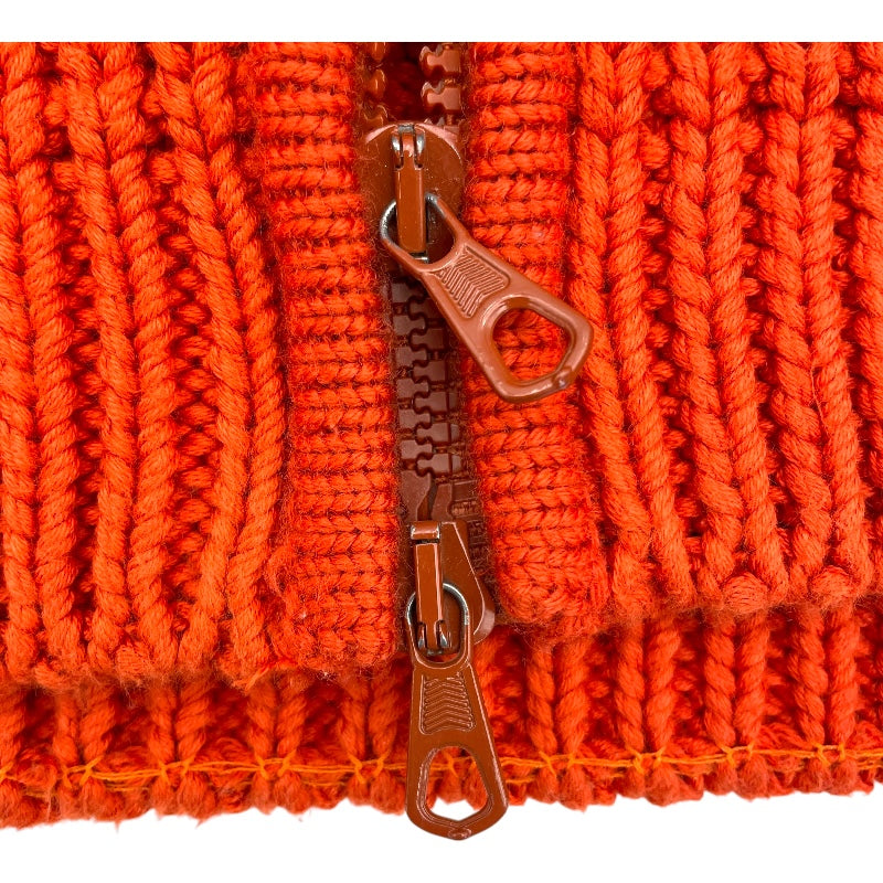 グッチ GUCCI ドライバーズニットセーター 353498 オレンジ コットン メンズ ニット