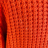 グッチ GUCCI ドライバーズニットセーター 353498 オレンジ コットン メンズ ニット