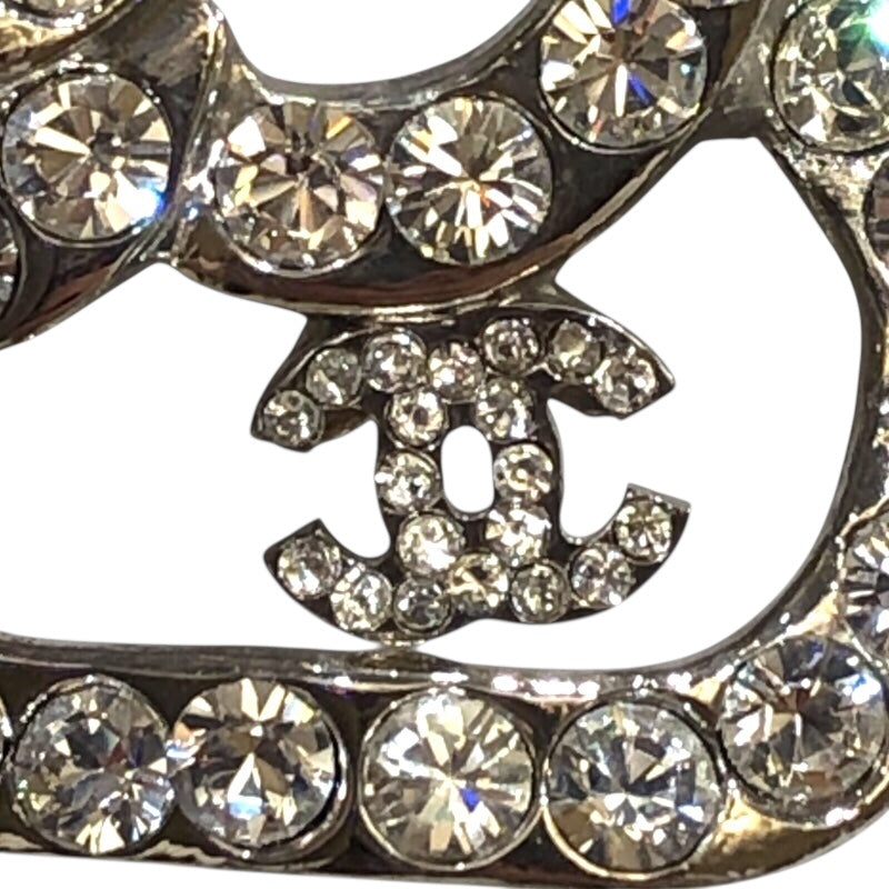 シャネル CHANEL カメリアココマークネックレス シルバー ラインストーン　メタル　SV ジュエリー