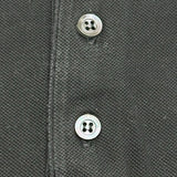 エルメス HERMES ロゴ刺繍半袖ポロシャツ ブラック コットン メンズ 半袖Ｔシャツ