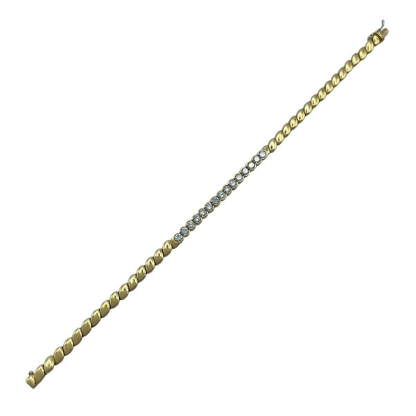 15P ダイヤブレスレット ゴールド 750 ジュエリー