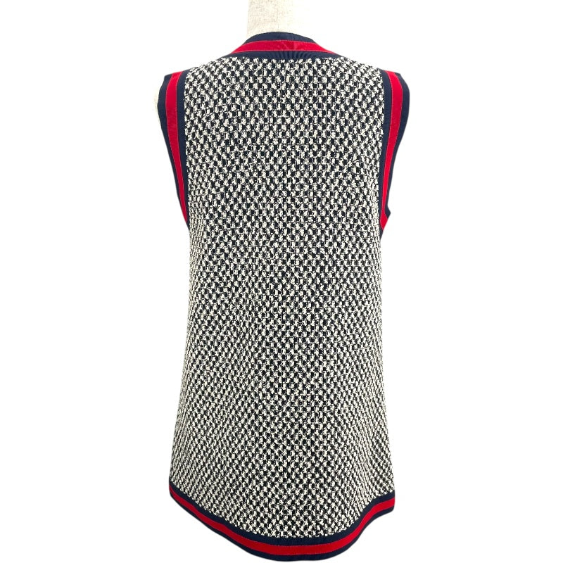 グッチ GUCCI シェリーラインツイードベスト 472101 ブラック ツイード レディース ベスト