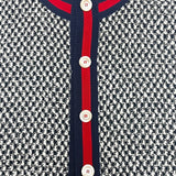 グッチ GUCCI シェリーラインツイードベスト 472101 ブラック ツイード レディース ベスト