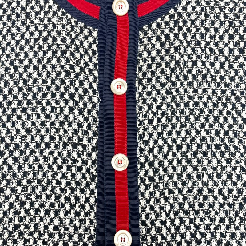 グッチ GUCCI シェリーラインツイードベスト 472101 ブラック ツイード レディース ベスト