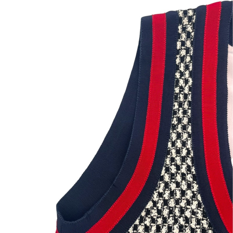 グッチ GUCCI シェリーラインツイードベスト 472101 ブラック ツイード レディース ベスト