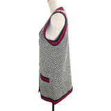 グッチ GUCCI シェリーラインツイードベスト 472101 ブラック ツイード レディース ベスト