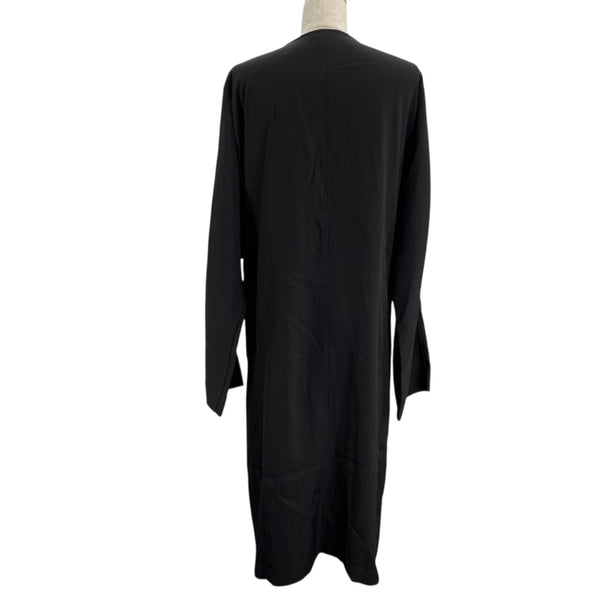 ロエベ LOEWE アナグラムロゴボタンロングワンピース S359Y09XF3 ブラック レーヨン レディース ワンピース