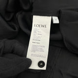 ロエベ LOEWE アナグラムロゴボタンロングワンピース S359Y09XF3 ブラック レーヨン レディース ワンピース