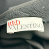 レッドヴァレンティノ RED VALENTINO 半袖フリルワンピース RR3VAA250WB ブラック アセラート レディース ワンピース