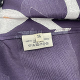 エルメス HERMES ベルト柄シルクワンピース パープル シルク レディース ワンピース