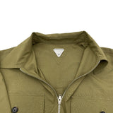 ボッテガ・ヴェネタ BOTTEGA VENETA ハーフジップ長袖シャツ 811482 カーキ ウール メンズ 長袖シャツ