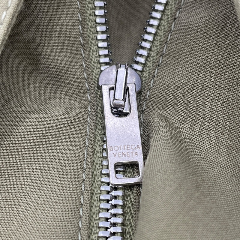 ボッテガ・ヴェネタ BOTTEGA VENETA ハーフジップ長袖シャツ 811482 カーキ ウール メンズ 長袖シャツ