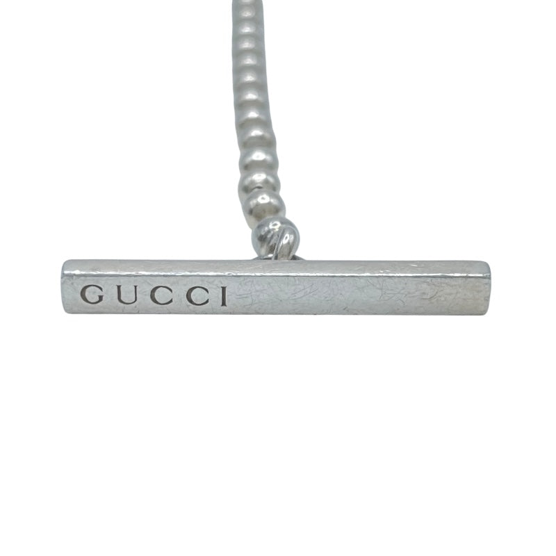 グッチ GUCCI インターロッキングボールチェーンネックレス シルバー ジュエリー