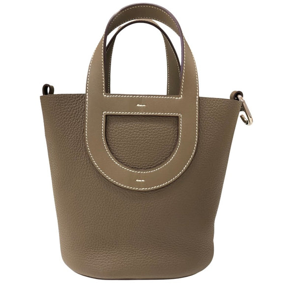 エルメス HERMES インザループ18 B刻印 エトゥープ シルバー金具 トリヨンクレマンス/スイフト レディース ハンドバッグ