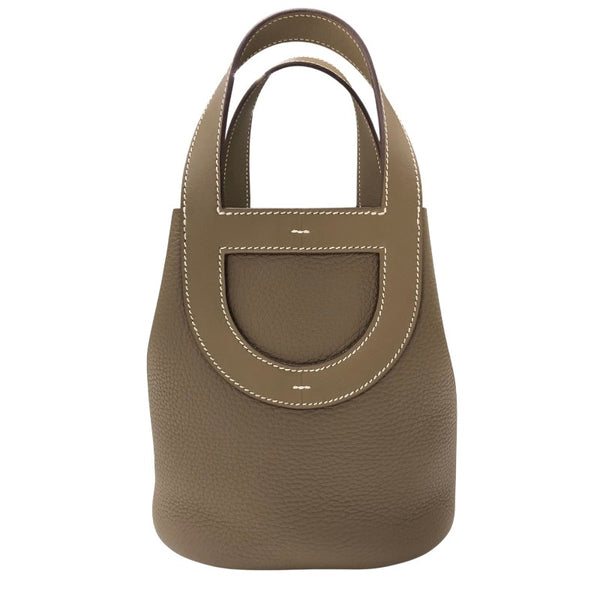 エルメス HERMES インザループ18 B刻印 エトゥープ シルバー金具 トリヨンクレマンス/スイフト レディース ハンドバッグ