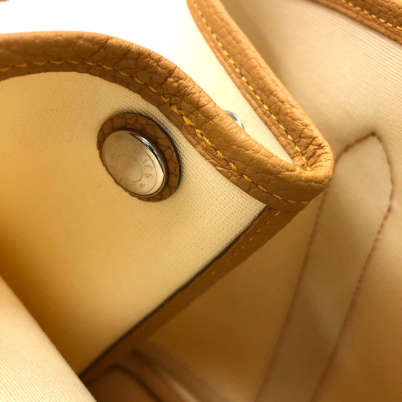 エルメス HERMES ガーデンパーティTPM K刻 バニラ/ナチュラルサブレ シルバー金具 トワル・ネゴンダ レディース トートバッグ