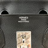 エルメス HERMES バーキン35 □L刻 ブラック シルバー金具 トゴ レディース ハンドバッグ