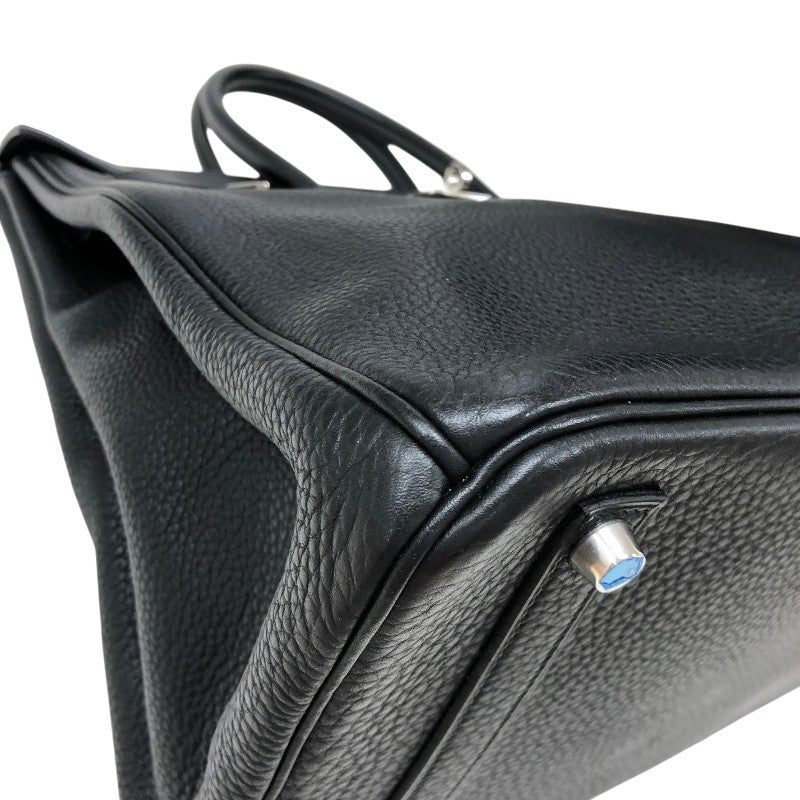 エルメス HERMES バーキン35 □L刻 ブラック シルバー金具 トゴ レディース ハンドバッグ