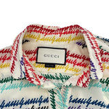 グッチ GUCCI 総柄ボウタイシルクシャツ 432685 マルチカラー シルク レディース 長袖シャツ